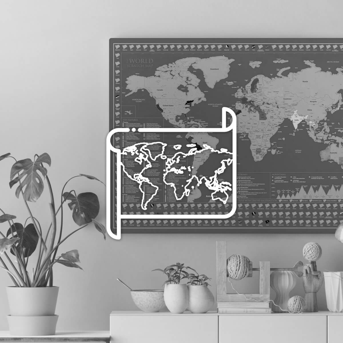 Mapas & decoración de pared
