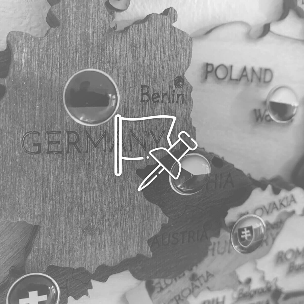 Accesorios para mapas de madera