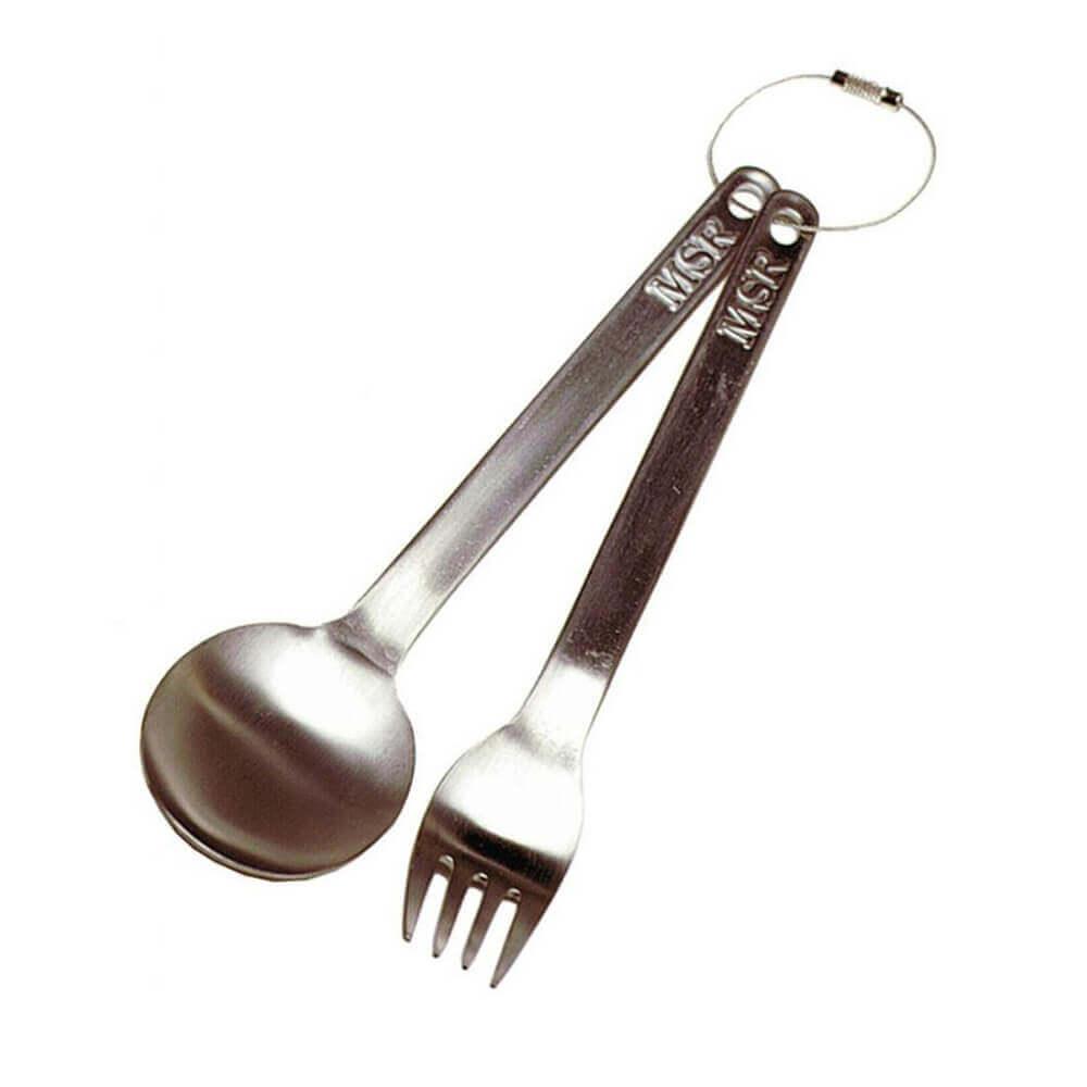 Tenedor y cuchara de titanio MSR